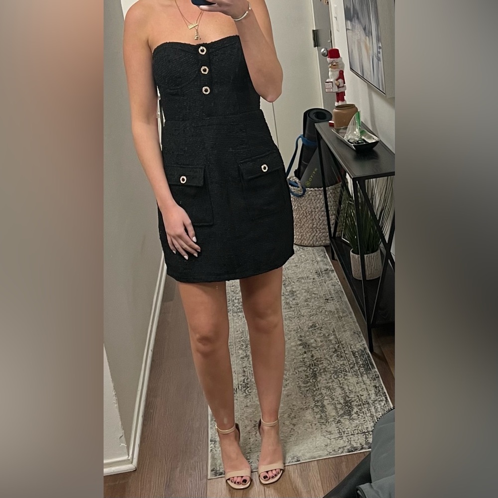 Aqua mini dress